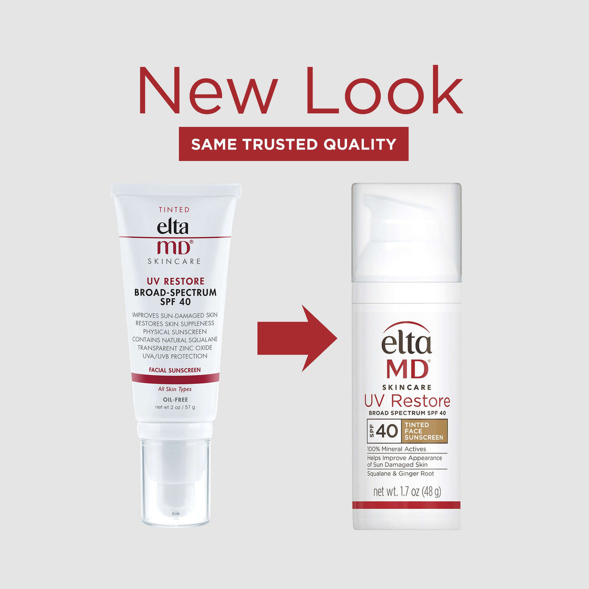 EltaMD UV Restore Broad Spectrum SPF 40 Tinted Sunscreen - SkinElite - new look
