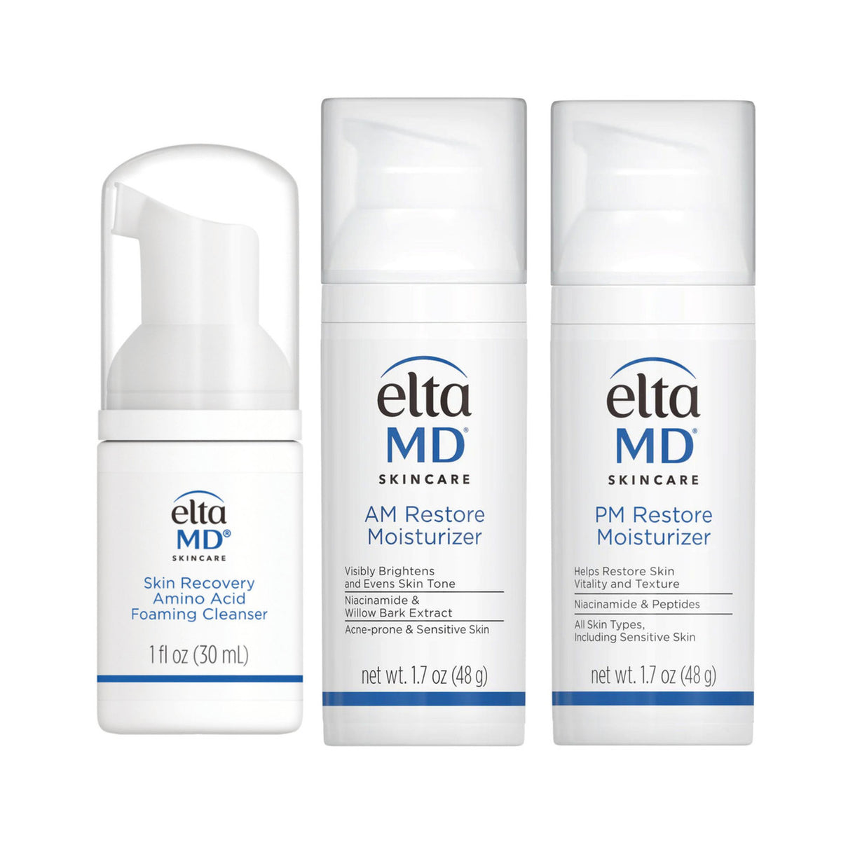 EltaMD AM & PM Restore Facial Moisturizer Value Set - SkinElite