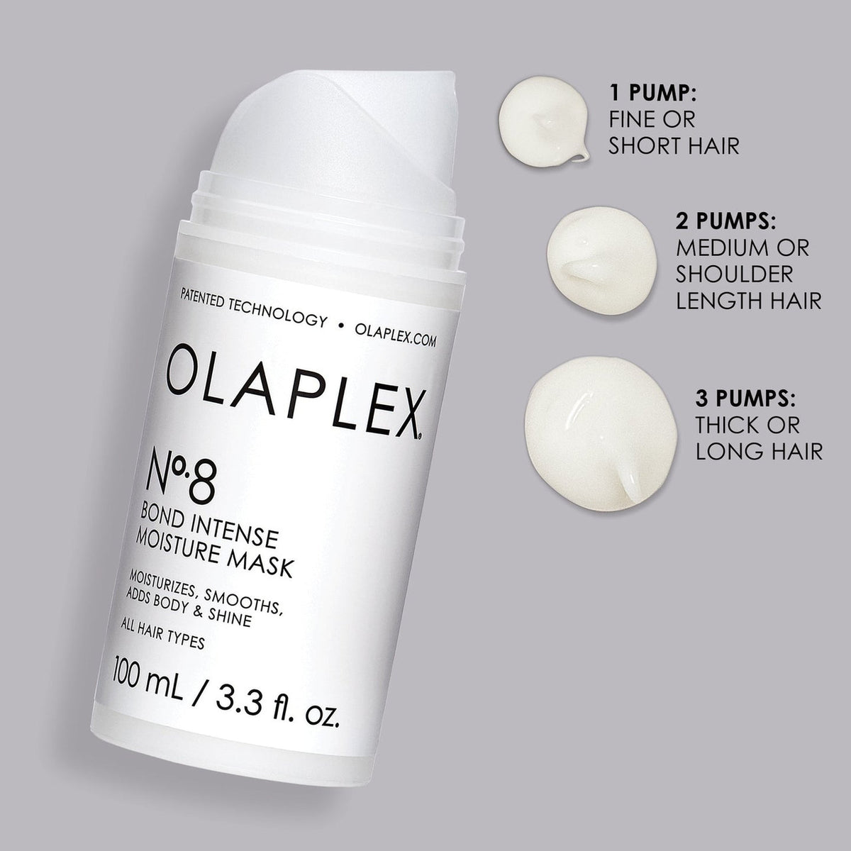 Olaplex Nº.8 Bond Intense Moisture Mask 3.3 fl oz - SkinElite - formulation and amount