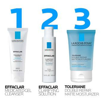 La Roche-Posay Effaclar Daily Acne Essentials Kit - Skin Elite - contents