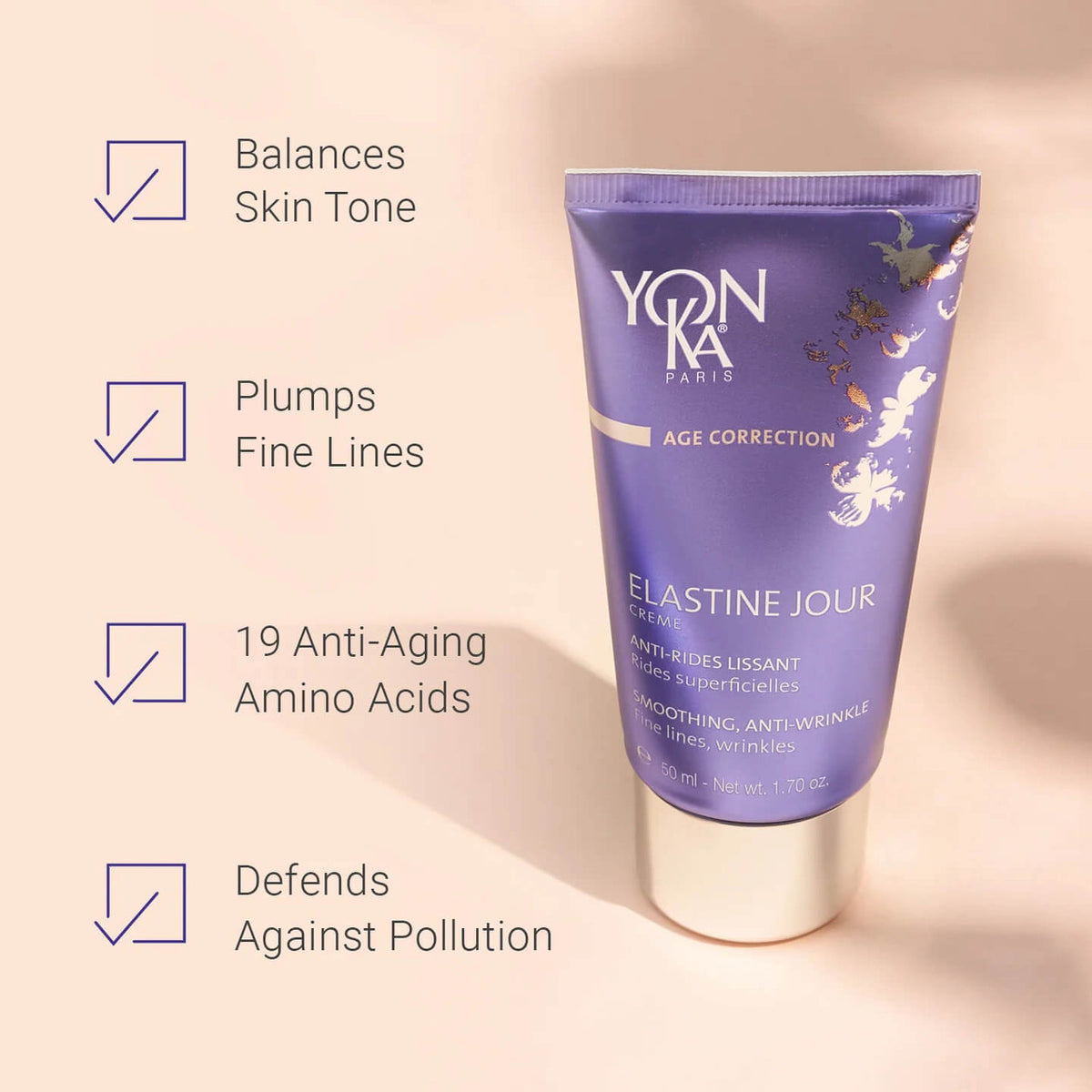 Yon-Ka Paris Elastine Jour 1.7 fl oz - Skin Elite - benefits