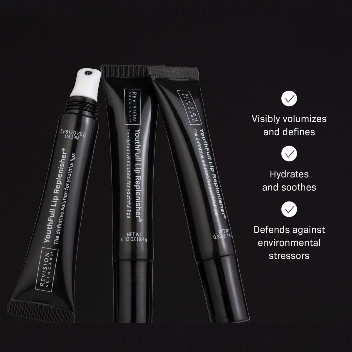 Revision Injection Perfection Regimen - Travel Size Set of 3 - SkinElite - lip replenisher benefits