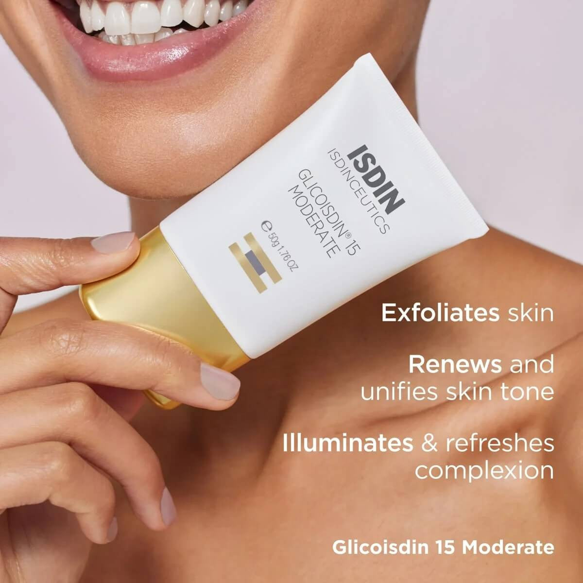 ISDIN Isdinceutics Glicoisdin® 15 Moderate Gel 1.76 oz - SkinElite - benefits