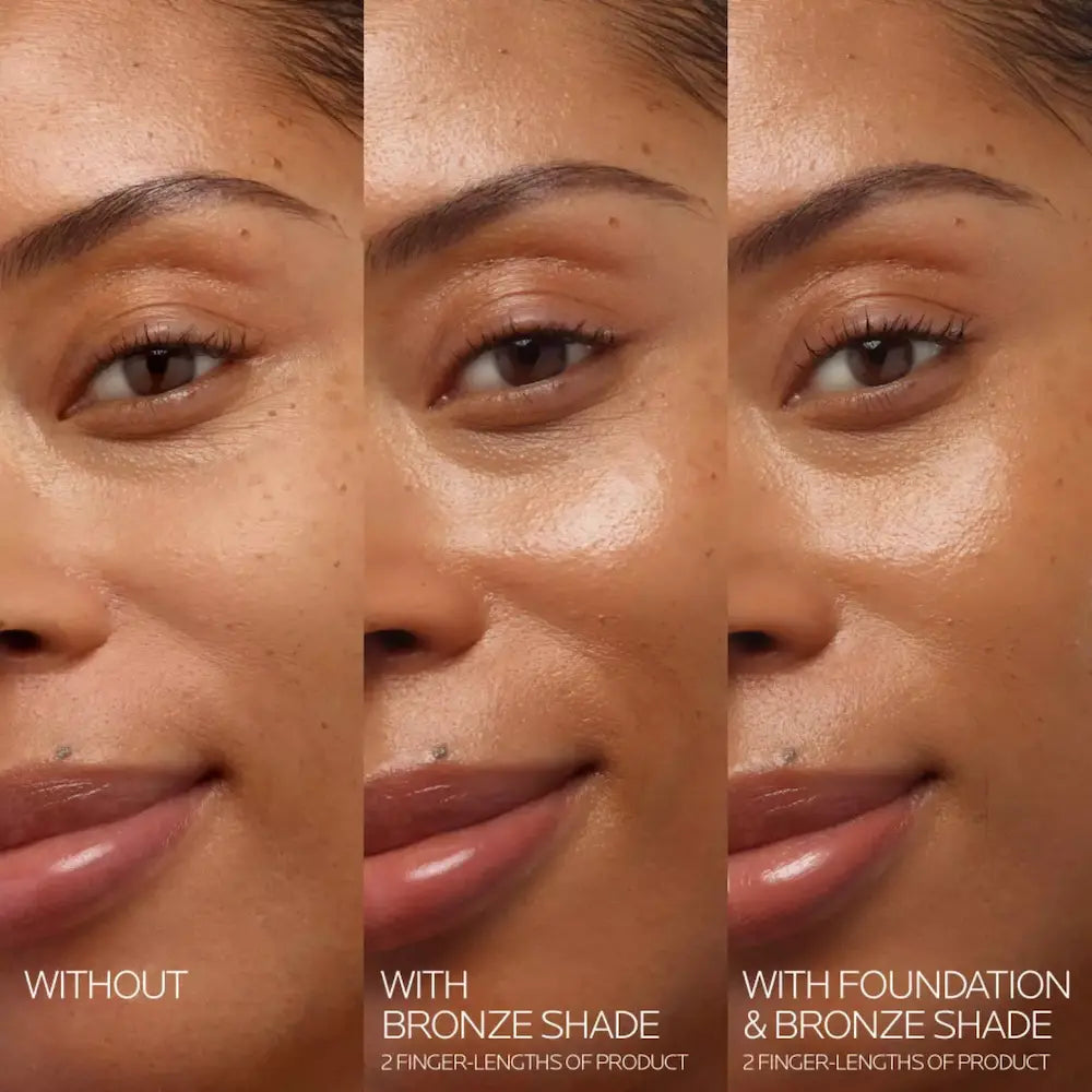 La Roche-Posay Anthelios Glow Face Sunscreen SPF 35 Bronze 1.35 oz before and after