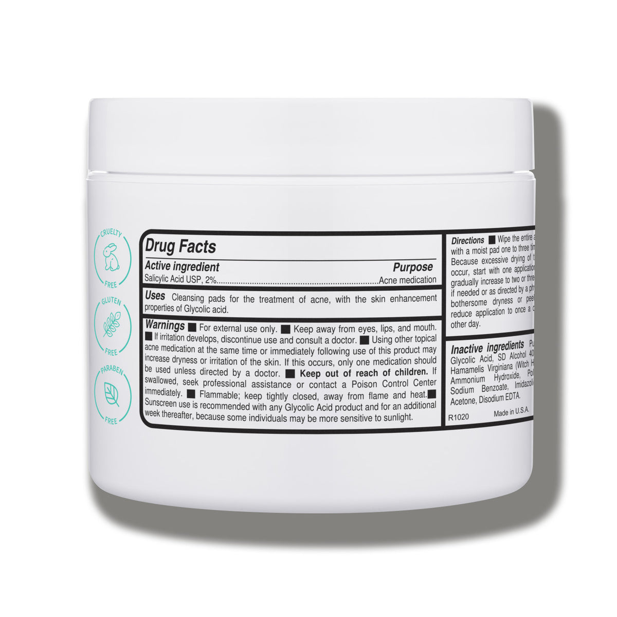 Replenix Gly-Sal 10-2 Clarifying Pads Back