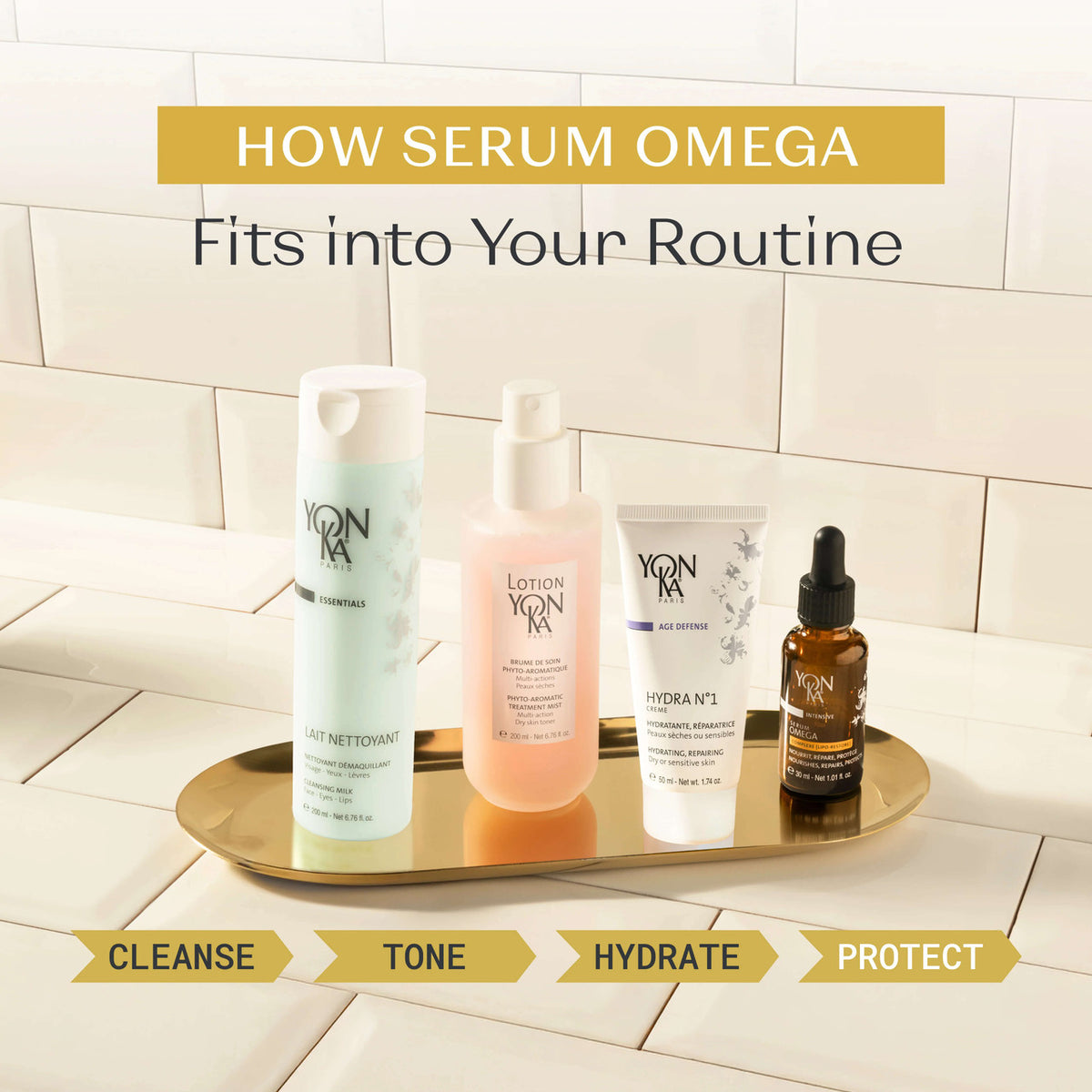Yon-Ka Paris Serum Omega - Skin Elite - routine