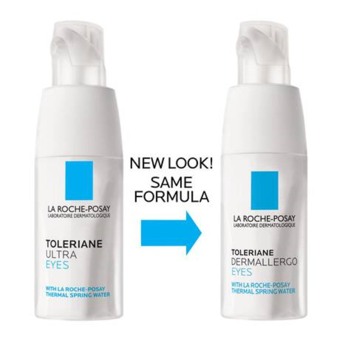 La Roche-Posay Toleriane Dermallergo Eye Cream 0.66 fl oz old and new