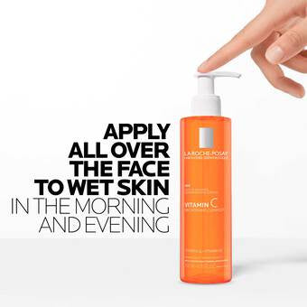 La Roche-Posay Vitamin C Brightening Cleanser 6.76 fl oz - Skin Elite - directions