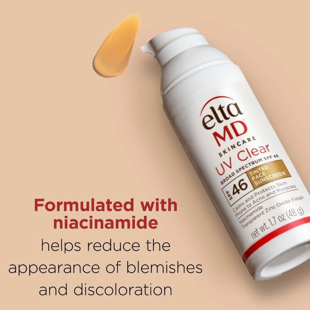 EltaMD UV Clear Sunscreen Broad-Spectrum SPF 46 Tinted 1.7 fl oz - SkinElite - acne prone
