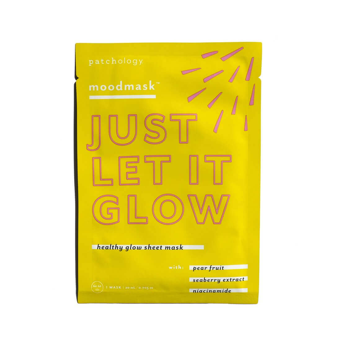 Patchology moodmask™ Just Let It Glow Sheet Mask - 1 mask - SkinElite