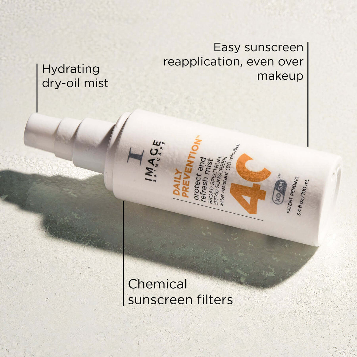 IMAGE DAILY PREVENTION protect and refresh mist SPF 40 - 3.4 fl oz - SkinElite - benefits